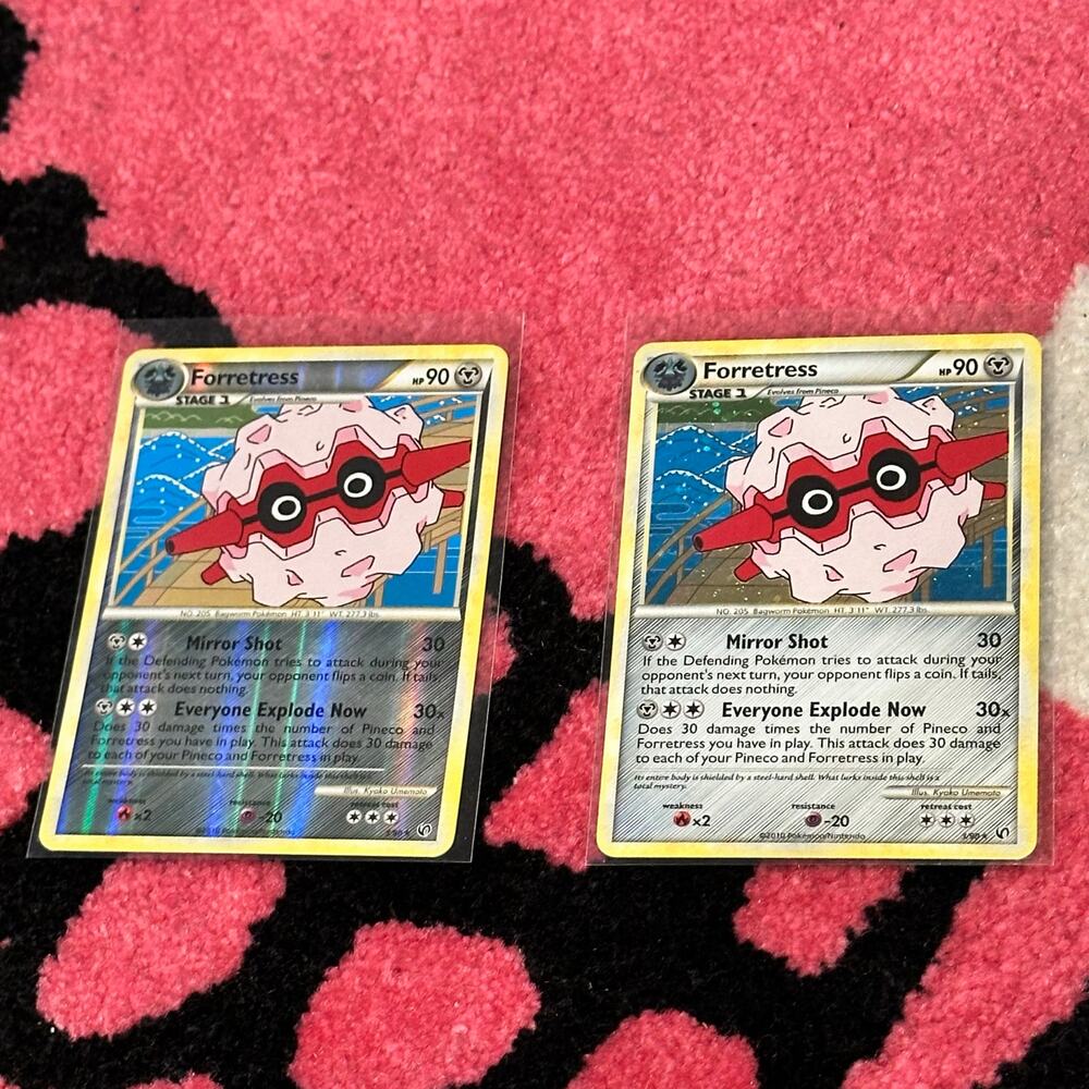 Forretress 3 – Pokémon TCG Undaunted – Holo & Reverse Holo Bundle – As Pictured